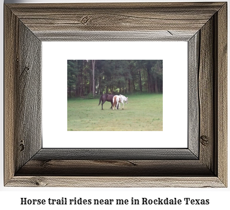 horse trail rides near me in Rockdale, Texas